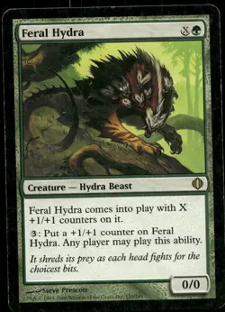 FERAL HYDRA (MAGIC PLAYER REWARDS 2009) OVERSIZE CARDS MAGIC: THE GATHERING LP - Image 1