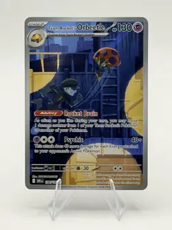 Pokemon TCG Team Rockets Orbeetle Destined Rivals 198/182 Illustration Rare Card - Image 1