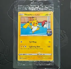 Sealed Pokemon Pikachu TCG Promo Card On the Ball Futsal 001/005 - Image 1