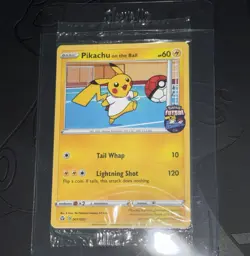 Sealed Pokemon Pikachu TCG Promo Card On the Ball Futsal 001/005 - Image 3