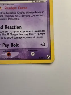 VINTAGE - Gengar Legend Maker 5/92 Holo Rare - Pokemon Card TCG MP - Image 5
