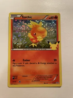 POKEMON MCDONALDS Trading Card Game Torchic HOLO - Image 1