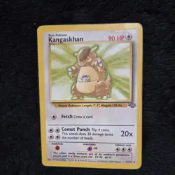Pokemon TCG Kangaskhan Jungle Card 21/64 Unlimited Non-Holo Rare MP - Image 1