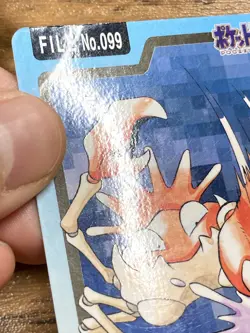 Pokemon Carddass Card Krabby, Kingler 98, 99 Bandai Pocket Monsters - Image 4