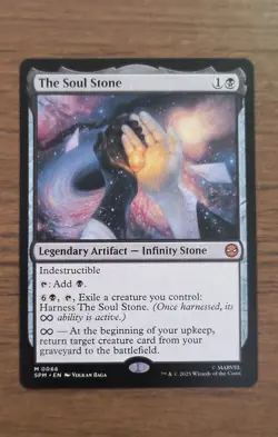 The Soul Stone Marvel's Spider-Man Regular MTG Mythic Card - Image 1