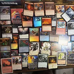 100 MTG Magic The Gathering Cards-Guaranteed 5 Rares-Chance At Mythics/ Bulk Lot - Image 1