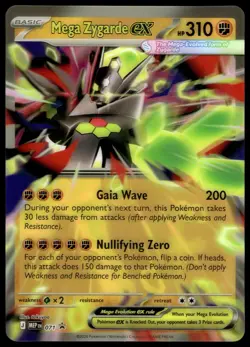 Mega Zygarde ex 071 Promo Holo ME: Mega Evolution Promo JUMBO Pokemon Card - Image 2