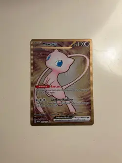 Pokemon TCG Mew EX Metal Gold NM 205/165 Scarlet & Violet 151 Promo Card - Image 1