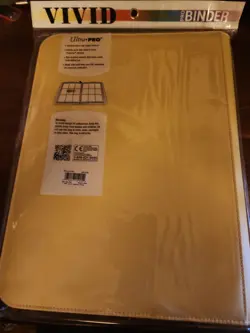 ultra pro Zipper vivid binder 360 cards 9 Pocket Yellow NEW SEALED - Image 2