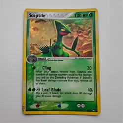 Sceptile 4/17 Pop Series 1 Holo Rare Promo 2004 Vintage Pokemon TCG Card LP - Image 1