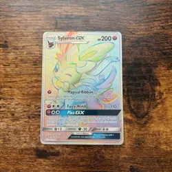Pokemon Sylveon GX Full Art Rainbow Rare – Authentic Trading Card - Image 3