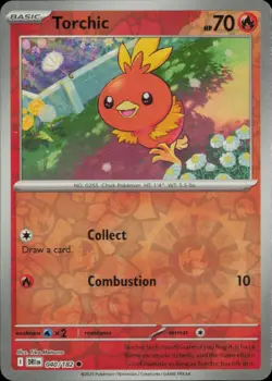 TORCHIC 040/182 COMMON DESTINED RIVALS POKEMON REVERSE HOLO NM - Image 1