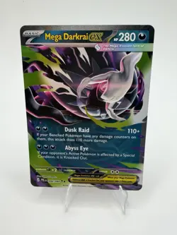 Mega Darkrai ex 048/084 Double Rare Pokemon Pitch Black ME05 English NM-M - Image 1