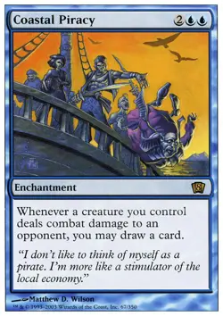 1x Coastal Piracy Moderate Play MTG Magic - Kid Icarus - - Image 1