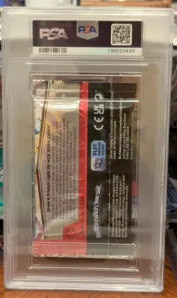 2025 pokemon prismatic evolutions Vaporean/Jolteon/Flareon Booster Pack PSA 8 - Image 2