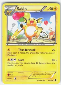 Raichu 40/99 Uncommon Next Destinies Pokemon Lightly Played - Image 1