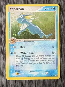Vaporeon 6/17 Pop Series 3 Holo Rare Pokemon TCG MP/HP - Image 1