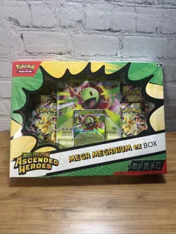 Pokemon TCG Ascended Heroes Mega Meganium ex Box-New/Factory Sealed - Image 1