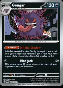 Gengar 050/088 Rare Perfect Order Pokemon Reverse Holo NM - Image 1
