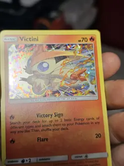 Pokemon TCG Victini - SM225 Holo Promo Sun & Moon Promo Holo LP HD Swirl!! - Image 2