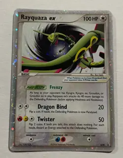 2006 Pokemon Rayquaza EX Black Star Promo #039 Holofoil. Minor crease. RARE! - Image 1