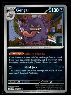 Pokemon TCG ME03: Perfect Order #050/088 Gengar Reverse Holo - Image 1