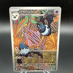 Nintendo Swoobat 120/086 White Flare Illustration Rare Full Art Holo Eng Auto - Image 1