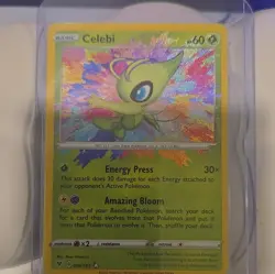 The Pokemon Company Pokemon TCG Celebi 009/185 Vivid Voltage Amazing Rare Holo - Image 1