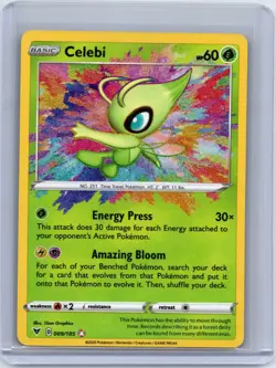Celebi 009/185 Amazing Rare Vivid Voltage Pokemon Holo Near Mint - Image 1