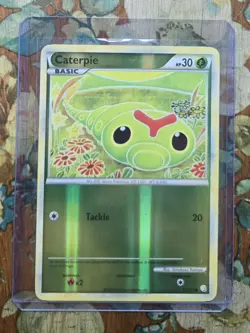 Pokemon TCG Caterpie 57/123 HeartGold & SoulSilver Reverse Holo - Image 1