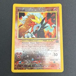 Pokemon TCG Entei 34/53 Wotc Promo Reverse Holo EN 80HP Basic with Swirl - Image 1