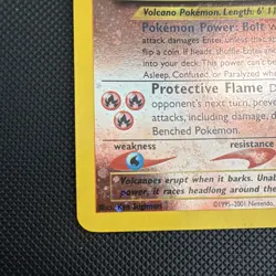 Pokemon TCG Entei 34/53 Wotc Promo Reverse Holo EN 80HP Basic with Swirl - Image 2