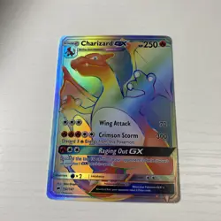 Charizard GX 150/147 Burning Shadows Secret Rare Full Art Holo HP 250 (in mag) - Image 4