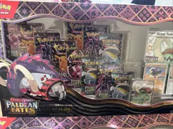 3x Pokemon TCG Paldean Fates Great Tusk ex and Iron Treads ex Premium Collection - Image 4