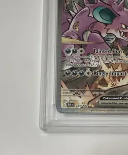 Pokemon S&V Destined Rivals #233 SIR Team Rocket's Nidoking EX PSA 10 Gem Mint - Image 3
