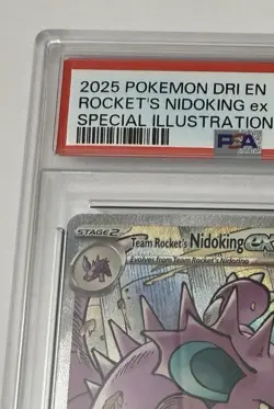Pokemon S&V Destined Rivals #233 SIR Team Rocket's Nidoking EX PSA 10 Gem Mint - Image 5