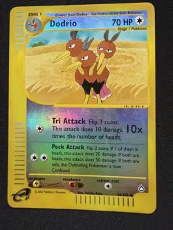 The Pokemon Company Pokemon TCG Dodrio 046/147 Aquapolis Reverse Holo Uncommon - Image 1
