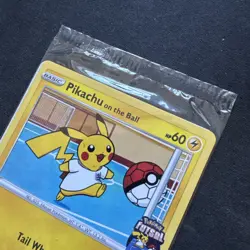 Pikachu on the Ball - (Pokemon Futsal) 001/005 Sealed - Image 2