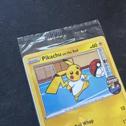 Pikachu on the Ball - (Pokemon Futsal) 001/005 Sealed - Image 3