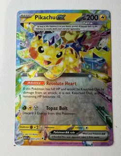 Pokemon Co Pikachu ex 057/191 ASC Double Rare Full Art Holo Eng - Image 1