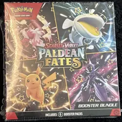 Pokemon TCG Scarlet & Violet Paldean Fates Booster Bundle 2024 New Sealed - Image 1