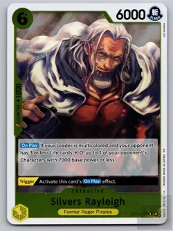 Silvers Rayleigh OP14-108 Rare The Azure Sea's Seven One Piece Foil Near Mint - Image 1