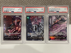 One Piece 5 ELDERS OP13-083 OP13-080 OP13-089 Alt Art Foil PSA 9 - Image 1