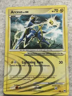 Pokemon TCG Arceus AR6 Platinum Holo Foil Card Mint Condition - Image 3