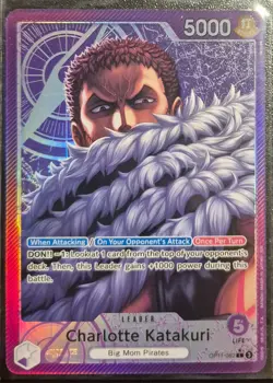 One Piece TCG Fist of Divine Speed OP11-062 Charlotte Katakuri L Alt NM Englisch - Image 1