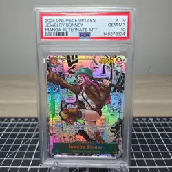 One Piece Jewelry Bonney OP12-118 Manga Alt Art SEC PSA 10 Gem Mint - Image 2