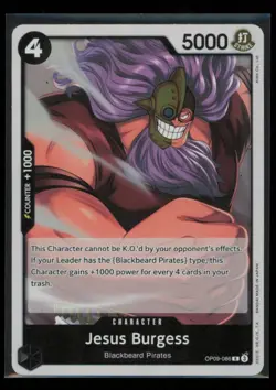 Jesus Burgess OP09-086 Emperors in the New World Foil One Piece Near Mint - Image 1