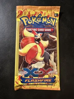 Pokemon Flashfire 3 Card Mini Booster Pack - Art as Shown - New Sealed - Image 1