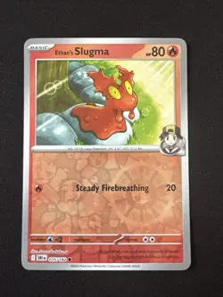 Ethan's Slugma 35/182 Reverse Holo Destined Rivals DRI -Near Mint- Pokemon TCG - Image 1