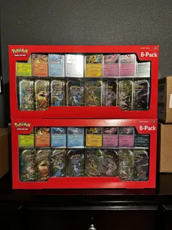 Pokemon Prismatic Evolutions 8 Mini-Tins Costco exclusive - Lot of 2 Sealed - Image 1